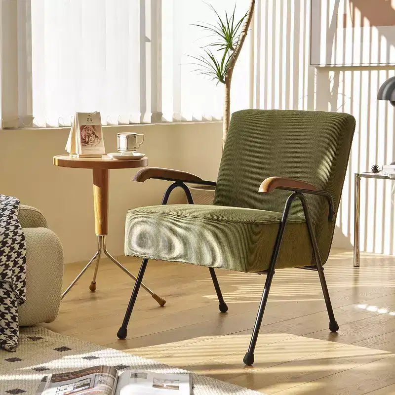 Vatros Pattern Colorful Fabric Armchair Modern Accent Chair High Back