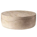 LeisureMod Maya Round Coffee Table  Indoor and Outdoor Accent Side Table for Living Room, Patio, Balcony, or Garden, Modern Decorative Design
