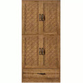 Lantine 70 Wood Storage Cabinet, Retro Tall Accent Storage Cabinet with Doors & Drawer