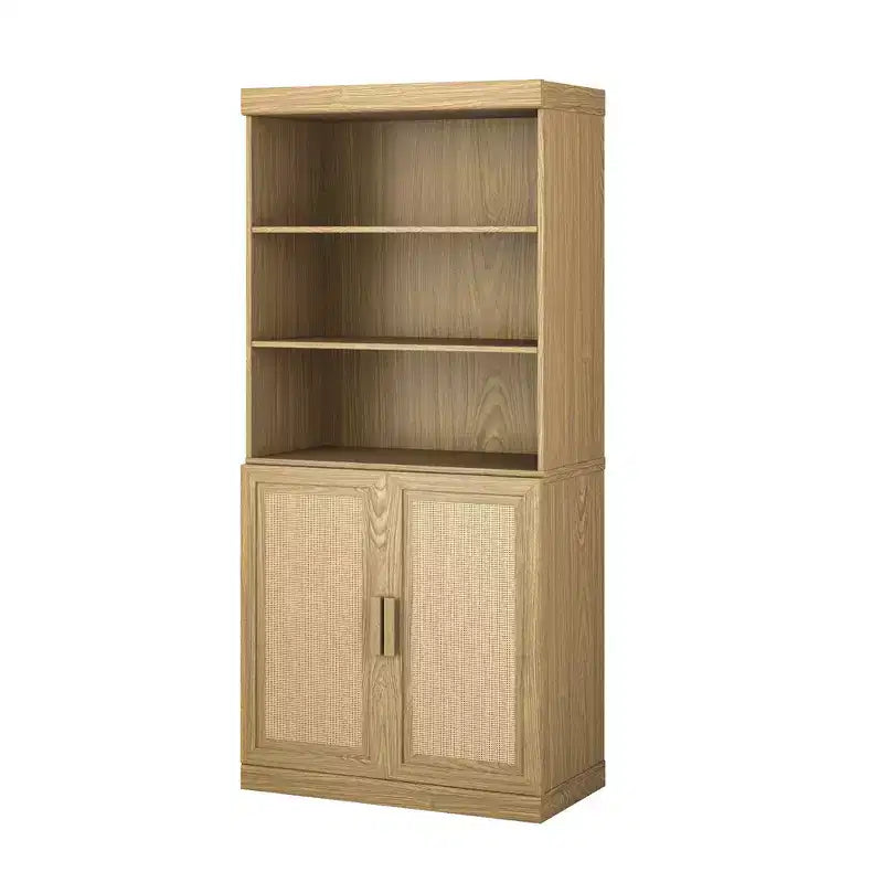 Meuble d'appoint en bois avec étagères réglables