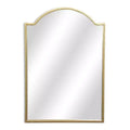 HomeRoots 32 Gold Metal Beaded Arch Accent Mirror