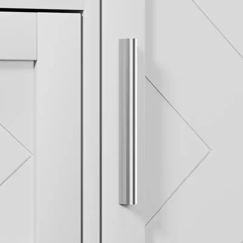 Meuble de rangement de salle de bain, meuble bas autoportant avec 3/4 tiroirs et 2 étagères réglables, blanc