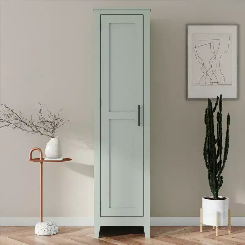 Armoire de rangement à porte unique style ferme