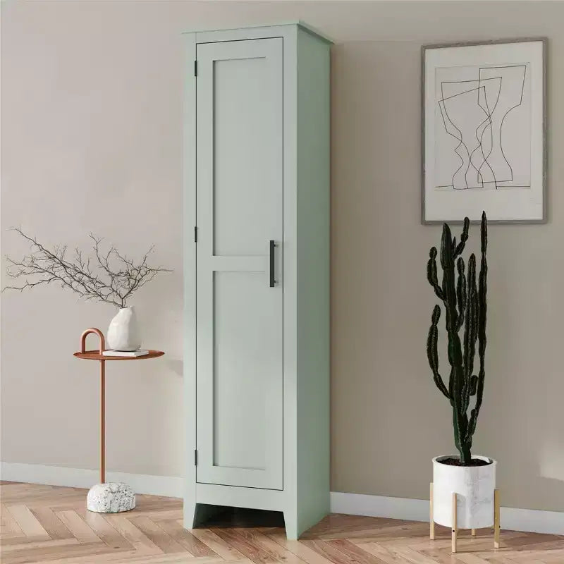 Armoire de rangement à porte unique style ferme