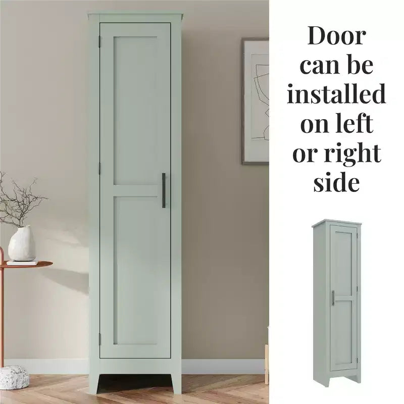 Armoire de rangement à porte unique style ferme