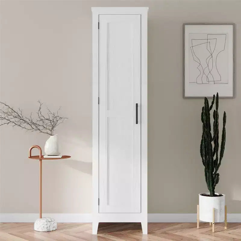 Armoire de rangement à porte unique style ferme