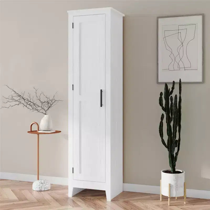 Armoire de rangement à porte unique style ferme