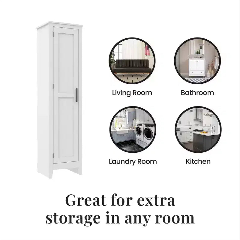 Armoire de rangement à porte unique style ferme