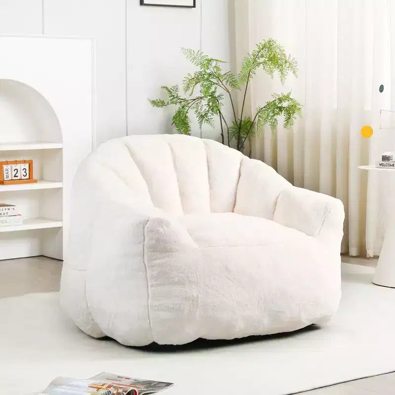 Bean Bag Chair with Armrests, Stuffed High-Density Foam. Lazy Sofa, Comfy Chair for Adults in Living Room or Bedroom Reading