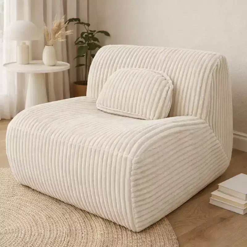 AEELLEEA Lounge Sofa Beige 102x91x75cm Soft Comfortable Plush Sponge Lounge Chair for Home Living Room Bedroom