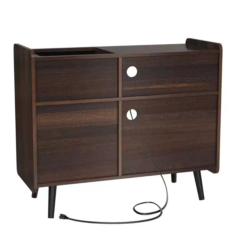 Meuble pour tourne-disque, Support pour platine vinyle avec rangement pour disques vinyles, Peut contenir jusqu'à 350 albums