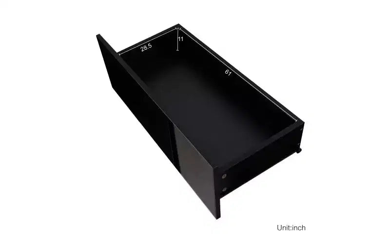 Meuble TV avec lumières LED, étagère de rangement ouverte pour consoles de jeux, console multimédia pour chambre et salon