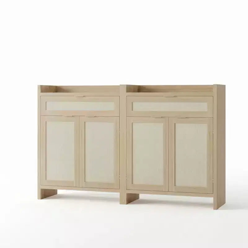 2 organiseurs de rangement pour chaussures, armoires à chaussures rustiques avec étagères réglables pour entrée, couloir, vestibule
