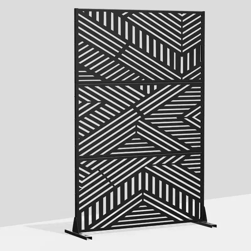 Dovelina Metal Outdoor Privacy Screen Freestanding Patio Decorative Screens