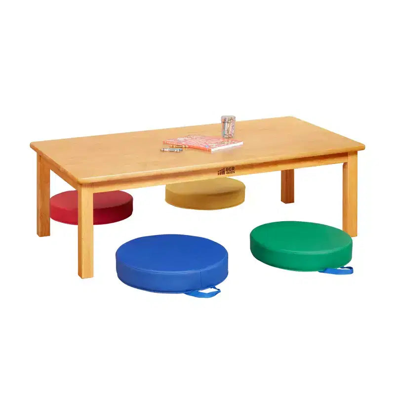 Table en bois dur avec pieds de 14 po, mobilier pour enfants, miel